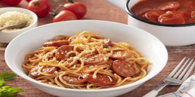 Macarrão com Calabresa