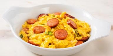 Receita de Ovo Mexido com Calabresa