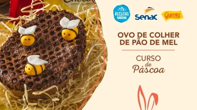 Imagem da receita à esquerda e à direita os logotipos das marcas e o título da aula