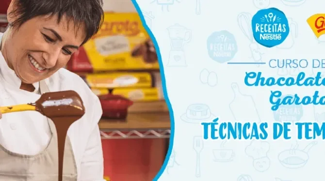 Montagem com a imagem chef Lu Neves à esquerda e à direita o título da aula.
