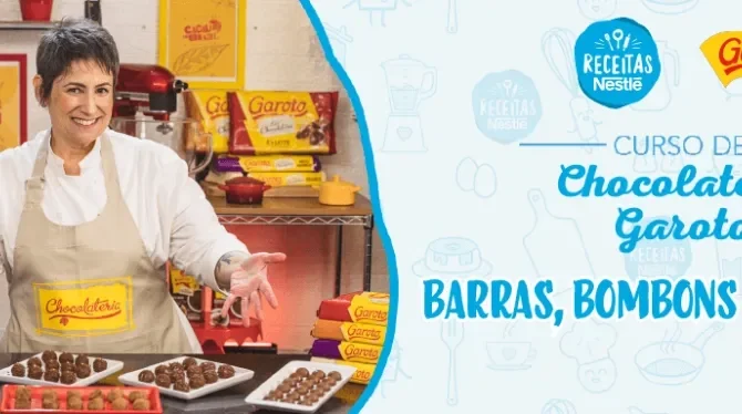 Montagem com a imagem chef Lu Neves à esquerda e à direita o título da aula.