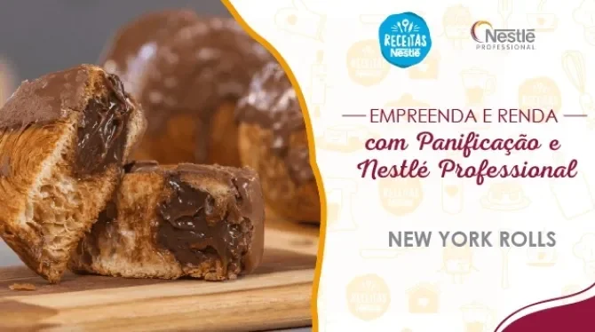 Imagem com a foto da receita à esquerda e o título do curso à direita com os logos no topo