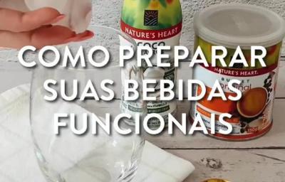 Foto da receita de Bebida Refrescante. Observa-se um copo de vidro com uma colher dourada e a embalagem de Bullet Coffee. Foto da receita de Bebida Refrescante. Observa-se um copo de vidro com uma colher dourada e a embalagem de Bullet Coffee.