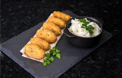 bolinho de arroz com chimichurri bolinho de arroz com chimichurri