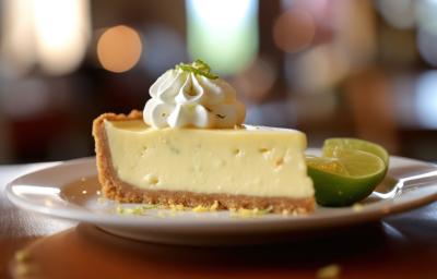 A fotografia mostra uma tortinha de limão deliciosa, com uma camada dourada e crocante de biscoito de maisena na base. O recheio é cremoso, de cor suave e levemente amarelado, decorado com chantilly. A fotografia mostra uma tortinha de limão deliciosa, com uma camada dourada e crocante de biscoito de maisena na base. O recheio é cremoso, de cor suave e levemente amarelado, decorado com chantilly.