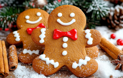 Receita de Biscoitos Natalinos de Gengibre Receita de Biscoitos Natalinos de Gengibre