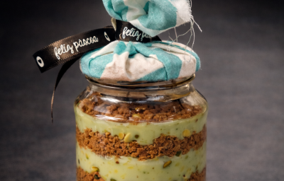 Ovos de pote de pistache com TOSTINES® Especiarias