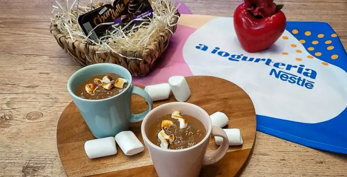 Chocolate Quente de Chandelle Meio Amargo com Marshmallow