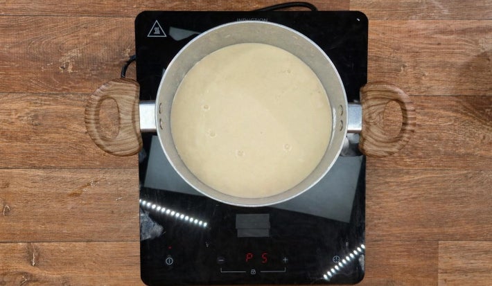 Creme de milho na panela