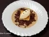 Receita de Bolo de Tapioca com Sorvete de Tapioca e Coco, Coulis de Manga, Maracujá e Hortelã.