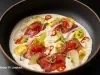 Ajo blanco de caju com atum marinado, uvas, pera e ovas de capelim. Uma combinação fresca, cremosa e sofisticada.