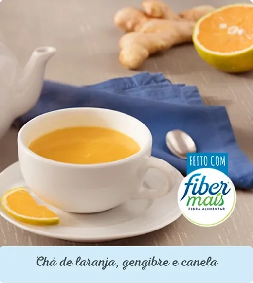 Chá de laranja, gengibre e canela