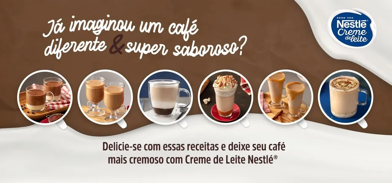 Delicie-se com essas receitas e deixa seu café mais cremoso com Creme de Leite Nestlé®