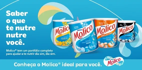 Molico: Saber o que te nutre, nutre você.