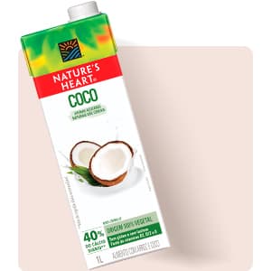 Imagem de uma caixa de leite Nature´s Heart sabor coco
